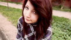 Blue eyes smiling Veronika