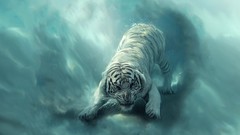 Blue eyes Tigers foxes artwork hks