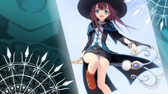 Blue eyes upskirt purple