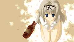 Blue eyes white hair