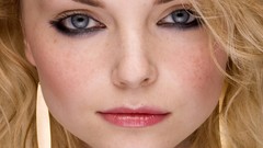 Blue eyes woman close-up faces blondes Izabella Miko