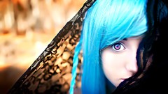 Blue eyes woman fantasy art