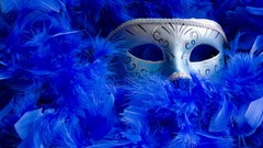 Blue feathers venice masks masquerade Venetian Venetian masks 