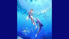 Blue fish Anime underwater Kagaya Yutaka Celestial Exploring