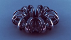 Blue Flowers Steel symmetry