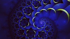 Blue Fractals abstract artwork