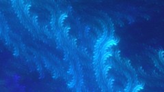 Blue Fractals abstract fibers