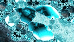 Blue Fractals abstract geometry