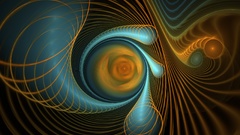 Blue Fractals orange