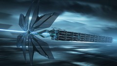 Blue game glow Tron unrealistic