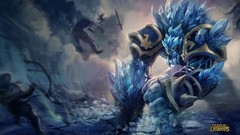 Blue glacier League of Legends artwork malphite
