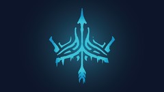Blue glow graphics League of Legends Tribal