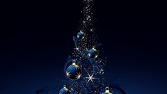 Blue gold light new year Xmas night