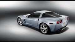 Blue grand concept cars chevrolet corvette