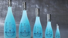 Blue gray background alcohol liquor