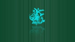 Blue Green abstract minimalistic