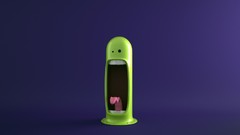 Blue Green backgrounds smiling