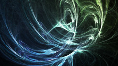 Blue Green smoke fractal