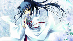 Blue hair animal ears