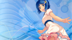 Blue hair anime girls