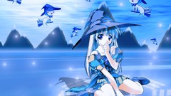 Blue hair anime girls