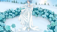 Blue hair anime girls