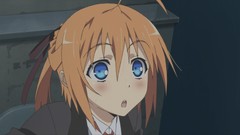 Blue hair anime girls blue eyes mayo chiki orange hair 