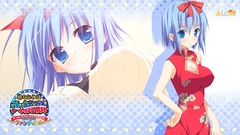Blue hair anime girls blue eyes osananajimi wa daitouryou game 