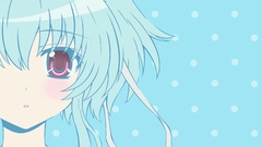 Blue hair anime girls mashiroiro symphony vectors