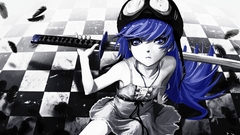 Blue hair bakemonogatari oshino