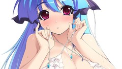 Blue hair bikini hentai huge boobs