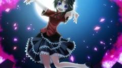 Blue hair blue eyes short hair touhou Chinese clothes Miyako 