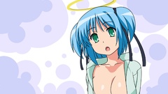 Blue hair bokusatsu tenshi