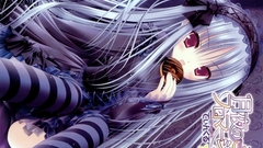 Blue hair donuts striped