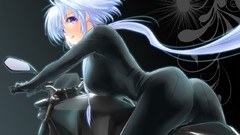 Blue hair heterochromia bodysuits Yagisaka Seto