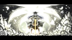 Blue hair long hair anime girls touhou hinanawi tenshi video 