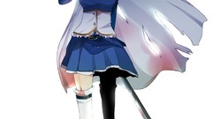 Blue hair mahou shoujo