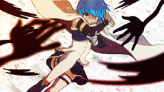 Blue hair mahou shoujo