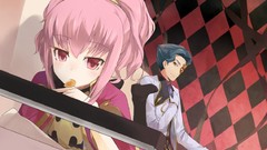 Blue hair pink hair anime girls anime boys