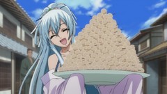 Blue hair smiling dango Brave 10 Isanami