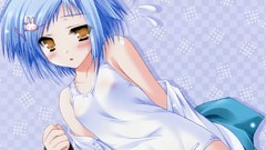 Blue hair tayutama yellow