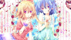 Blue hair Vampires red