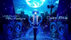 Blue hatsune miku vocaloid