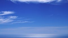 Blue horizon sky and