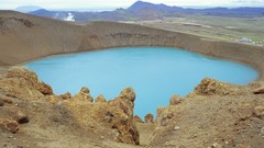 Blue iceland crater lake