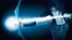 Blue illustrations fantasy art