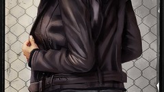 Blue jeans tights colored