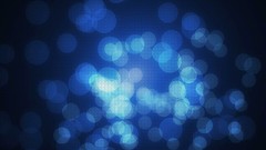 Blue light abstract out of focus orbs