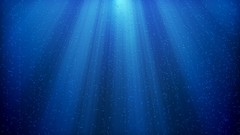 Blue light abstract water drops