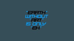 Blue light Earth artwork